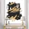 Designart - Gold and Black drift I - Modern Glam Canvas Artwork